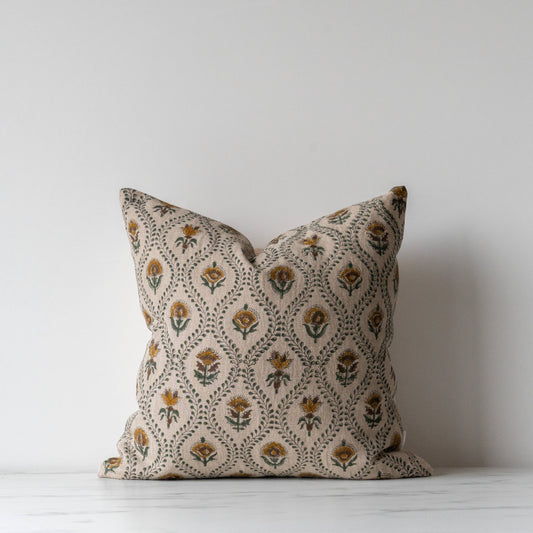 Nora Block Print  Pillow Cover 20x20