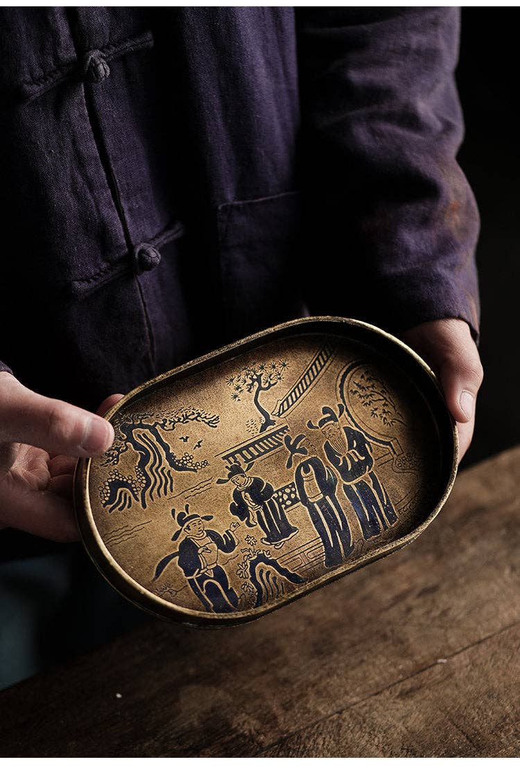 Gohobi Copper Serving Tray